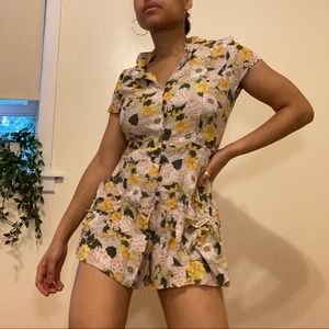 Urban Outfitters Kimchi Blue Floral Romper Playsuit